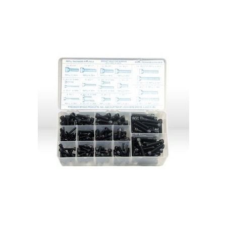 Precision Brand 190 Piece Socket Head Cap Screw Assortment 12970